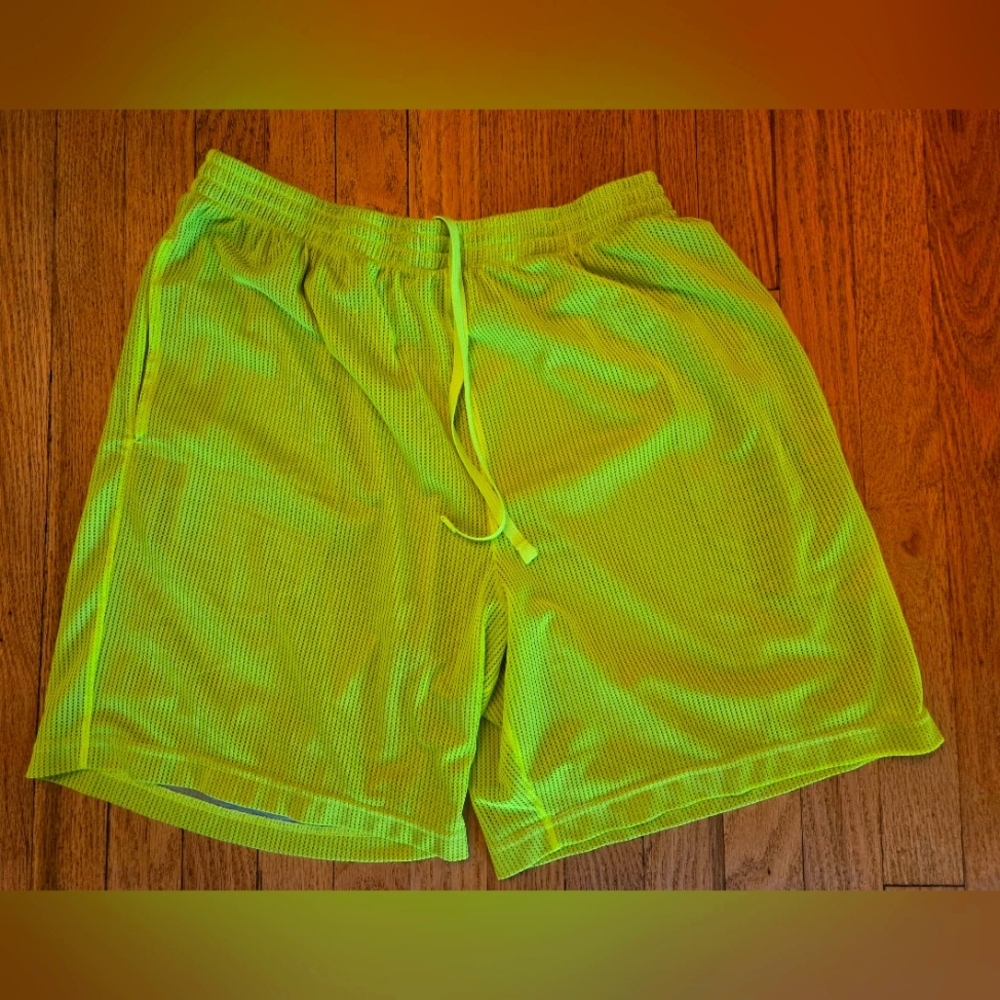 STARTER Neon Yellow Men's Athletic Shorts